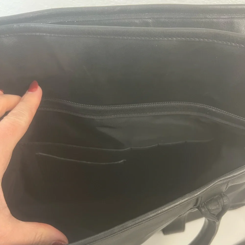 Coach Legacy Black Leather Briefcase 0538